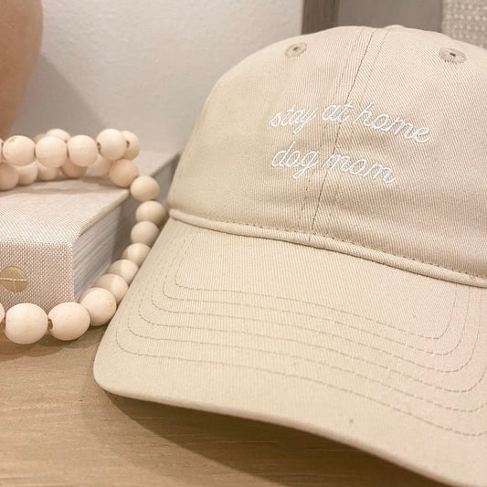 Stay at Home Dog Mom Hat, Camel